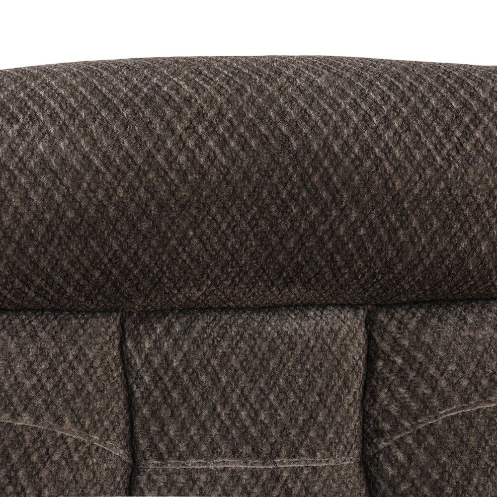 Brown Cashmere Fleece Living Room Recliner Loveseat. Picture 2