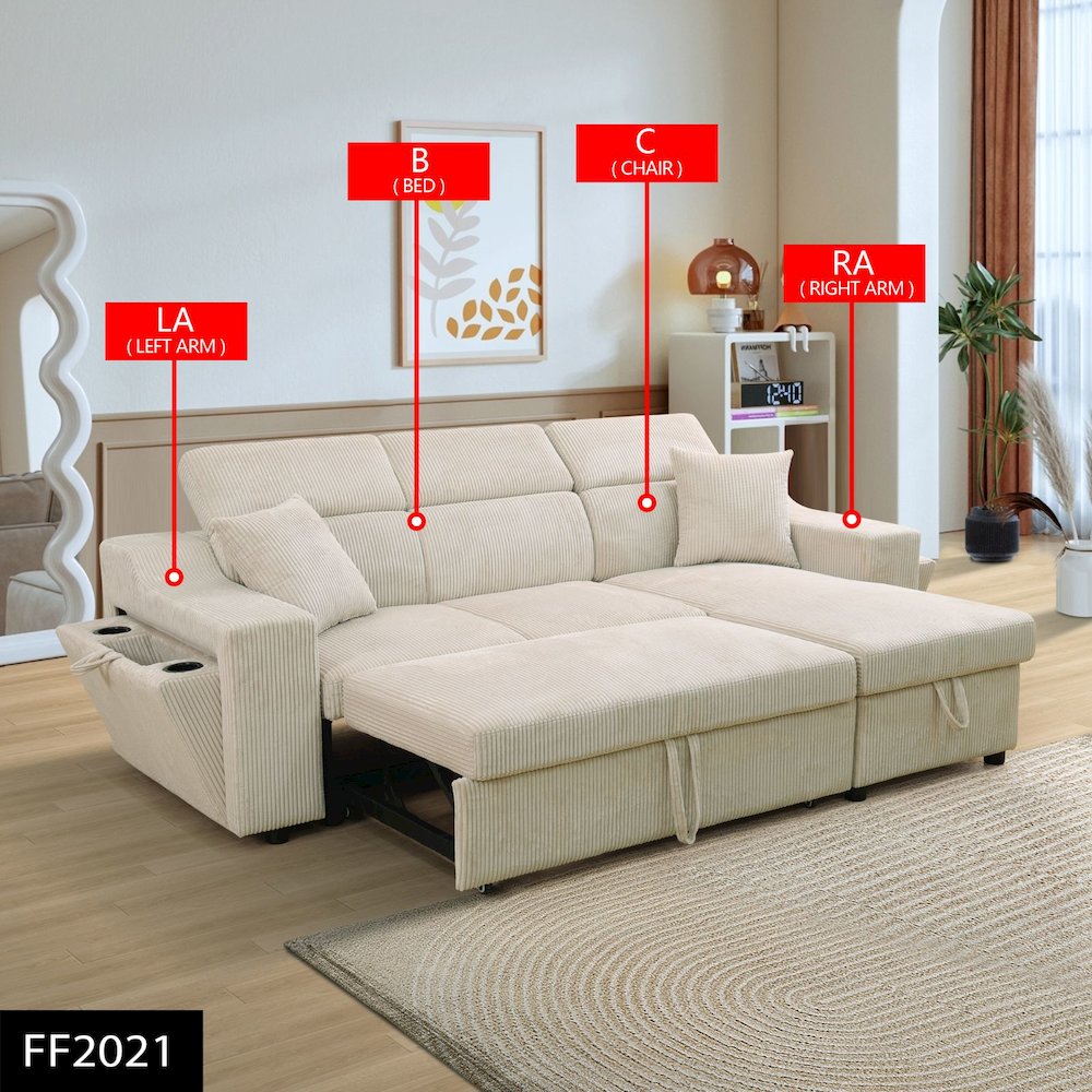 Max Power Recliner Living Room Set Off-White. Picture 1