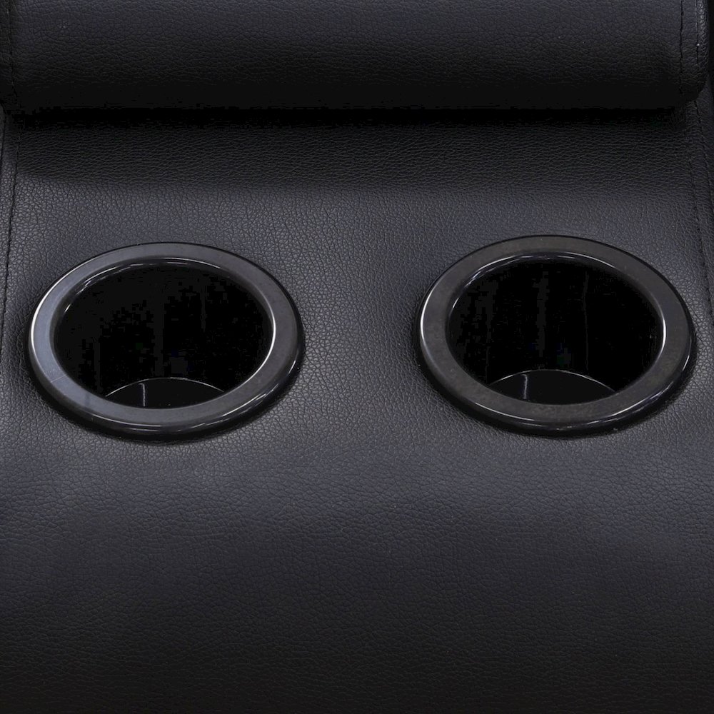 Max Power Recliner Living Room Set Black. Picture 3