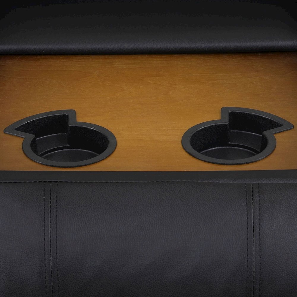 Max Power Recliner Living Room Set Black. Picture 2