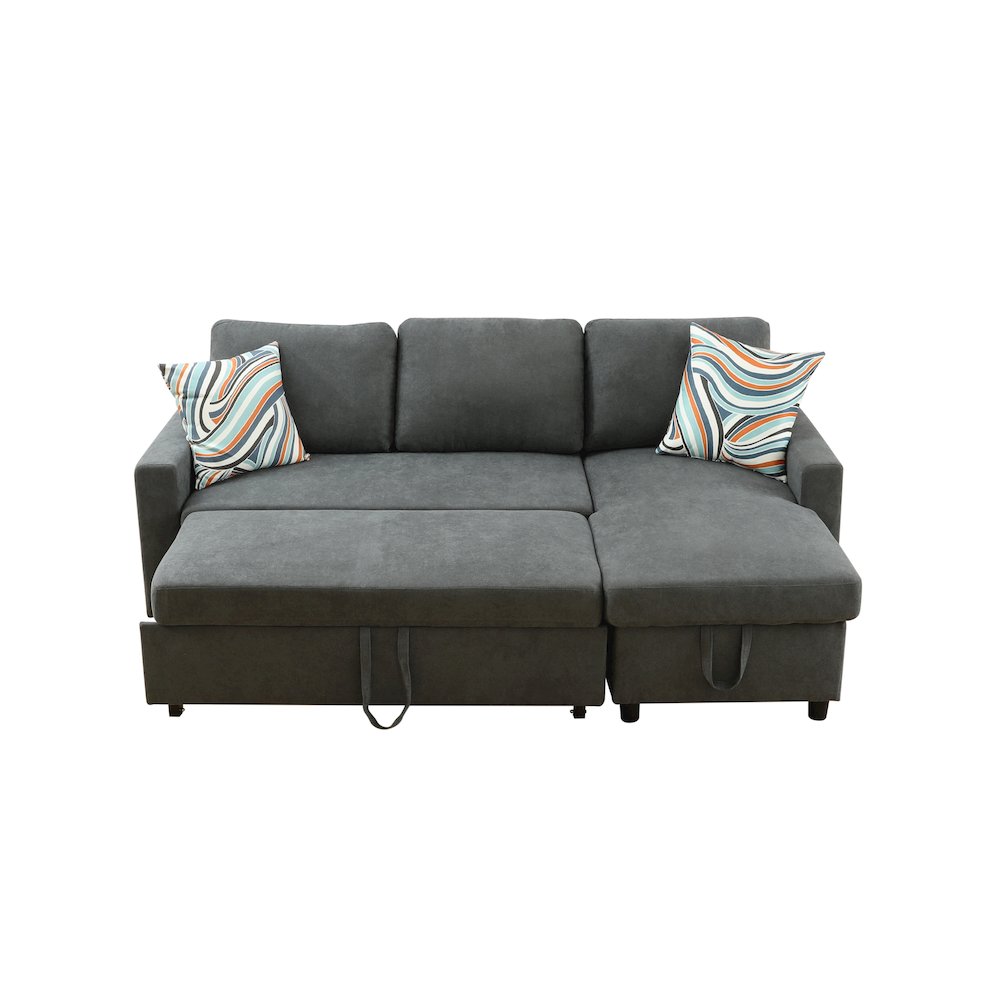 Sectional Sofa Set For Living Room In Grey Color. Picture 1