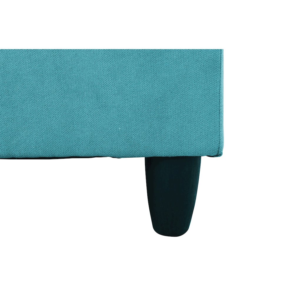 Sectional Sofa Set For Living Room In Left Facing Light Blue Linen Color. Picture 5