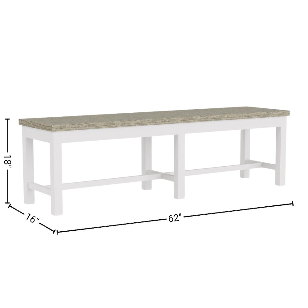Beige Upholstered Dining Bench – Elegant Bedroom or Bed Bench Option. Picture 6