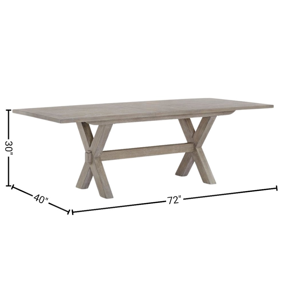 Gray Rectangular Dining Table, 48 Inch Dining Table for Kitchen or Dining Room. Picture 6