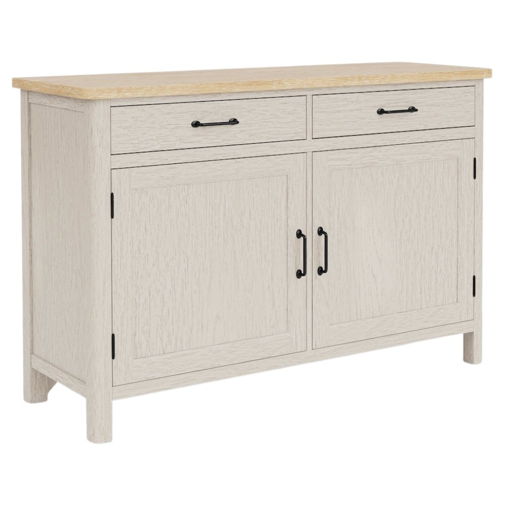 Buffet Cabinet with Storage – Beige Sideboard and Coffee Bar Cabinet. Picture 1