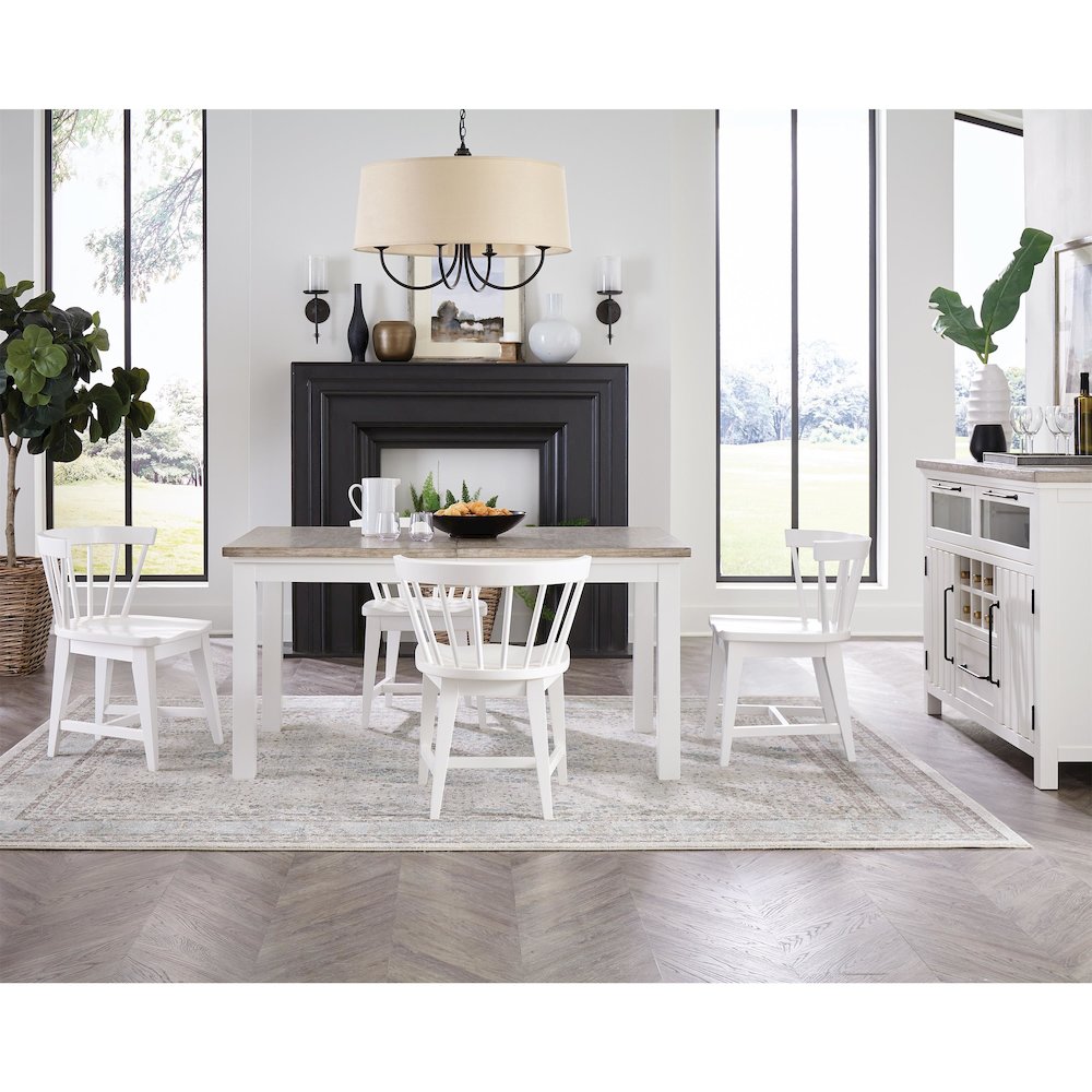 Cora White Windor Side Chair (Set of 2). Picture 3