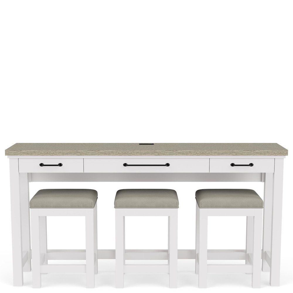 Cora Console Table with Three Stools. Picture 4