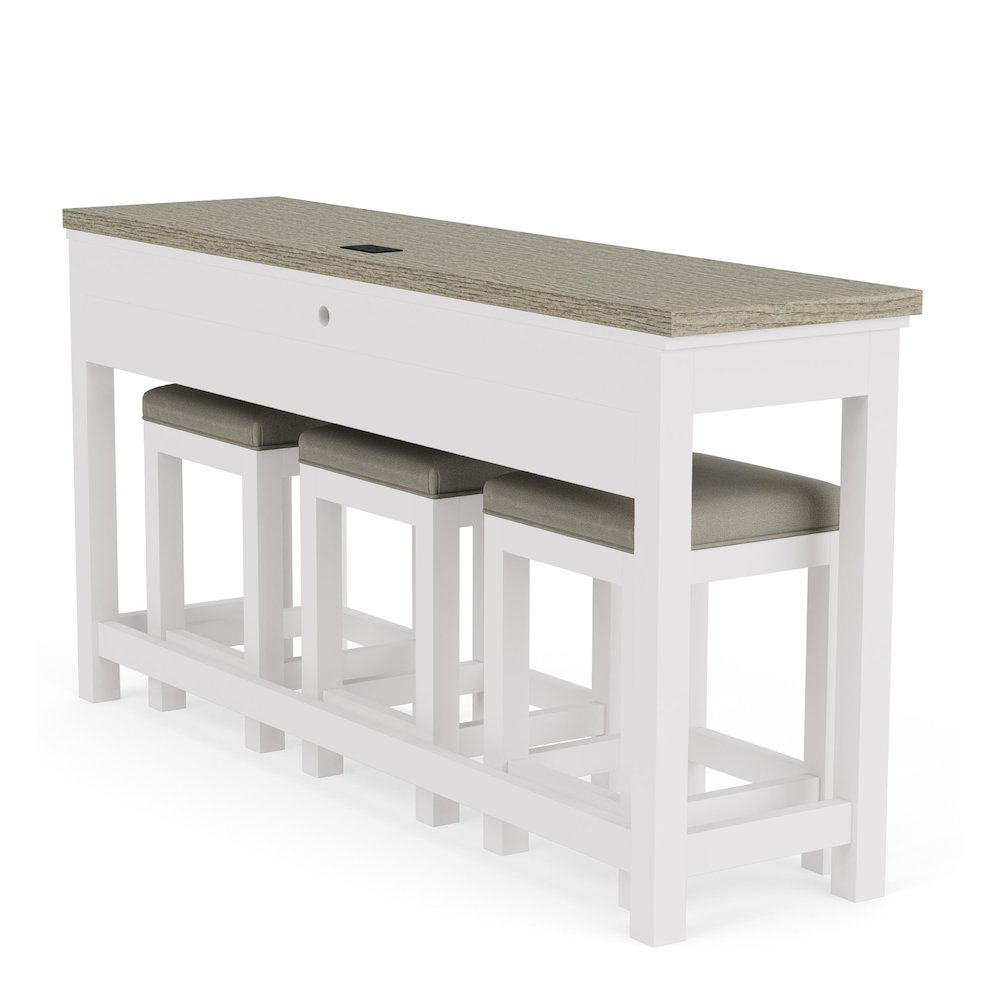 Cora Console Table with Three Stools. Picture 3