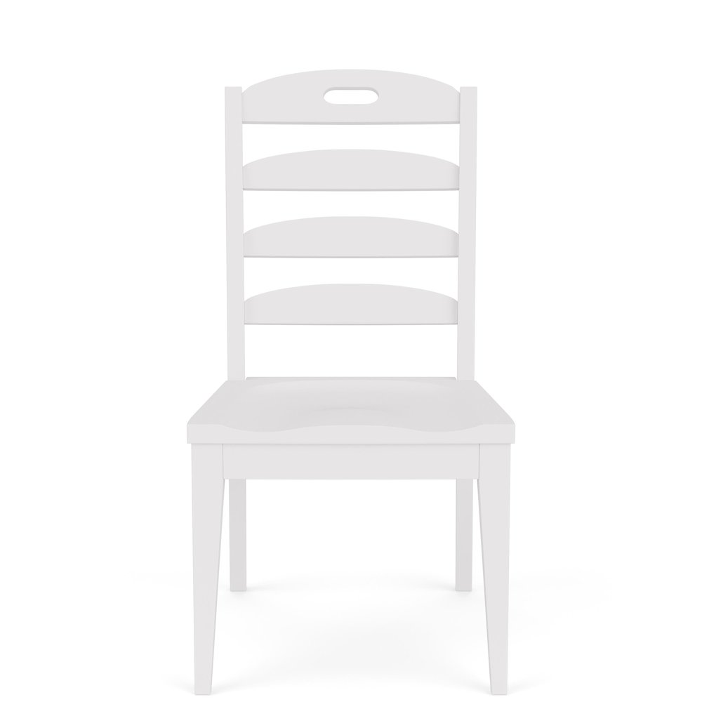 Cora White Ladderback Side Chair (Set of 2). Picture 2