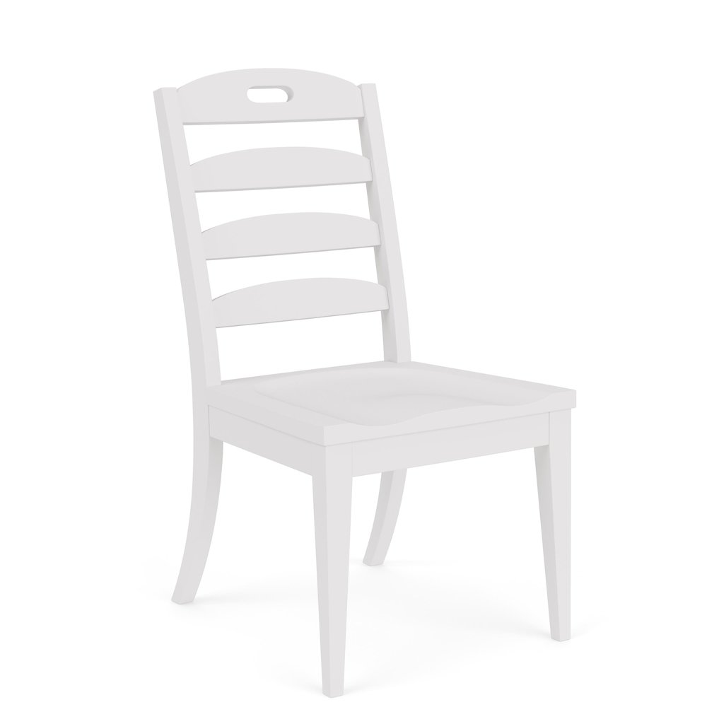 Cora White Ladderback Side Chair (Set of 2). Picture 1