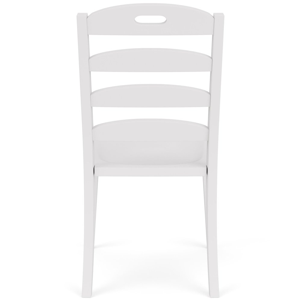 Cora White Ladderback Side Chair (Set of 2). Picture 3