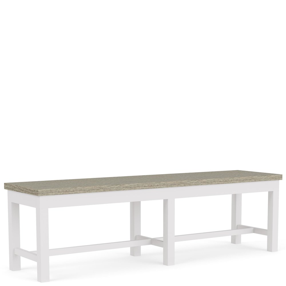 Cora White Dining Bench. Picture 1