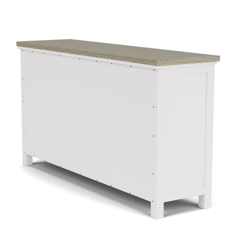 Cora White Seven Drawer Dresser. Picture 4