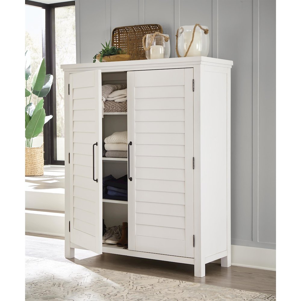 Cora White Storage Armoire. Picture 2