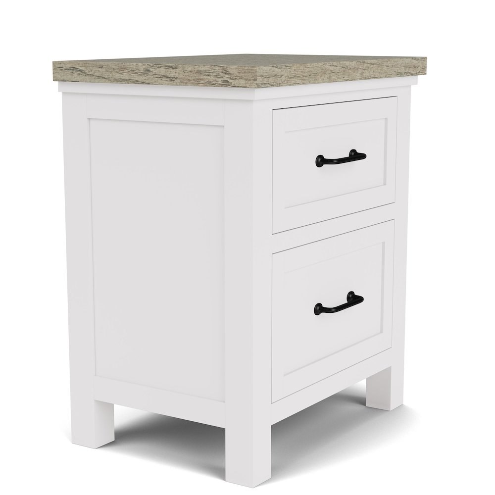 Cora Two Drawer Nightstand. Picture 3