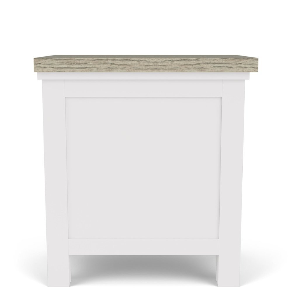 Beige Wooden 3 Drawer End Table Nightstand with Drawers Bedside Table. Picture 5