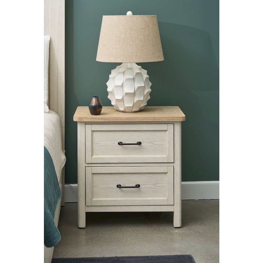 Glenndale Two Drawer Nightstand. Picture 4