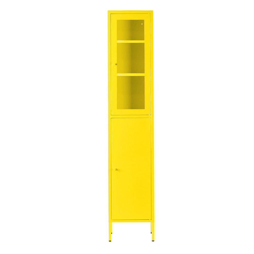 Aviva 71-inch Yellow Two Door Metal Cabinet. Picture 2
