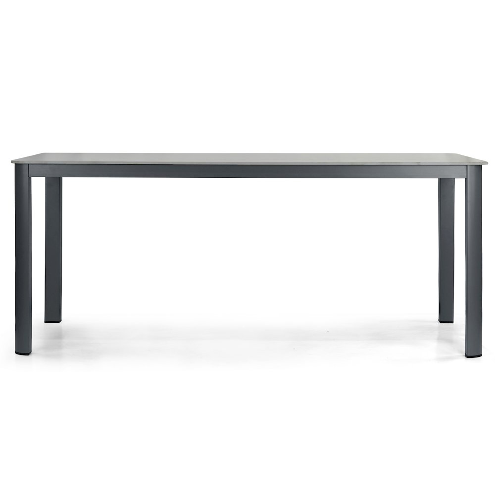Bia Grey Outdoor Dining Table with Stone Top. Picture 1