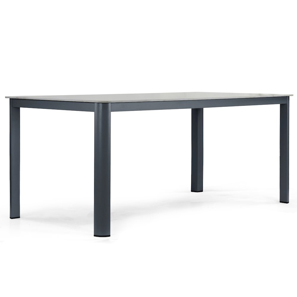 Bia Grey Outdoor Dining Table with Stone Top. Picture 3