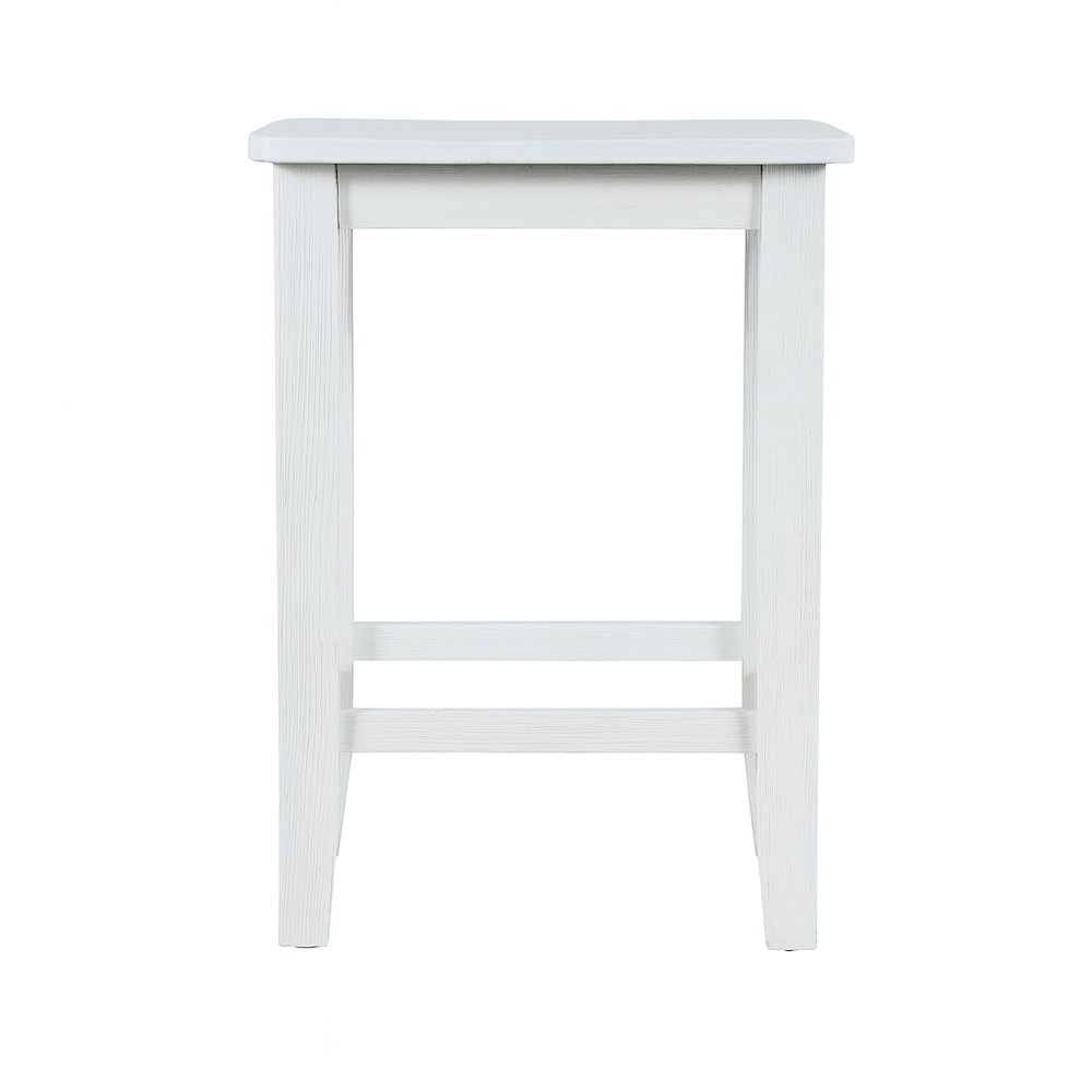 Eastern Tides Coastal Wire-Brushed Wood Backless Counter Barstool (Set of 2). Picture 2