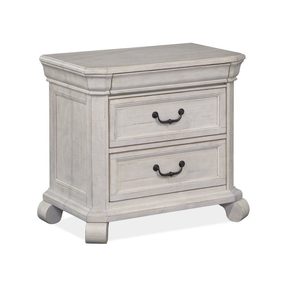 Bronwyn Alabaster Drawer Nightstand. Picture 1