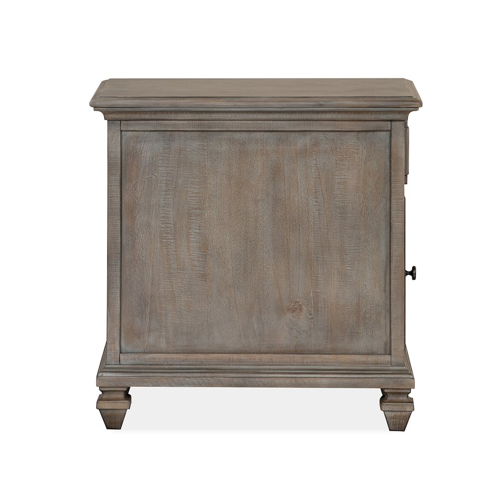 Lancaster Dovetail Grey Chairside End Table. Picture 3