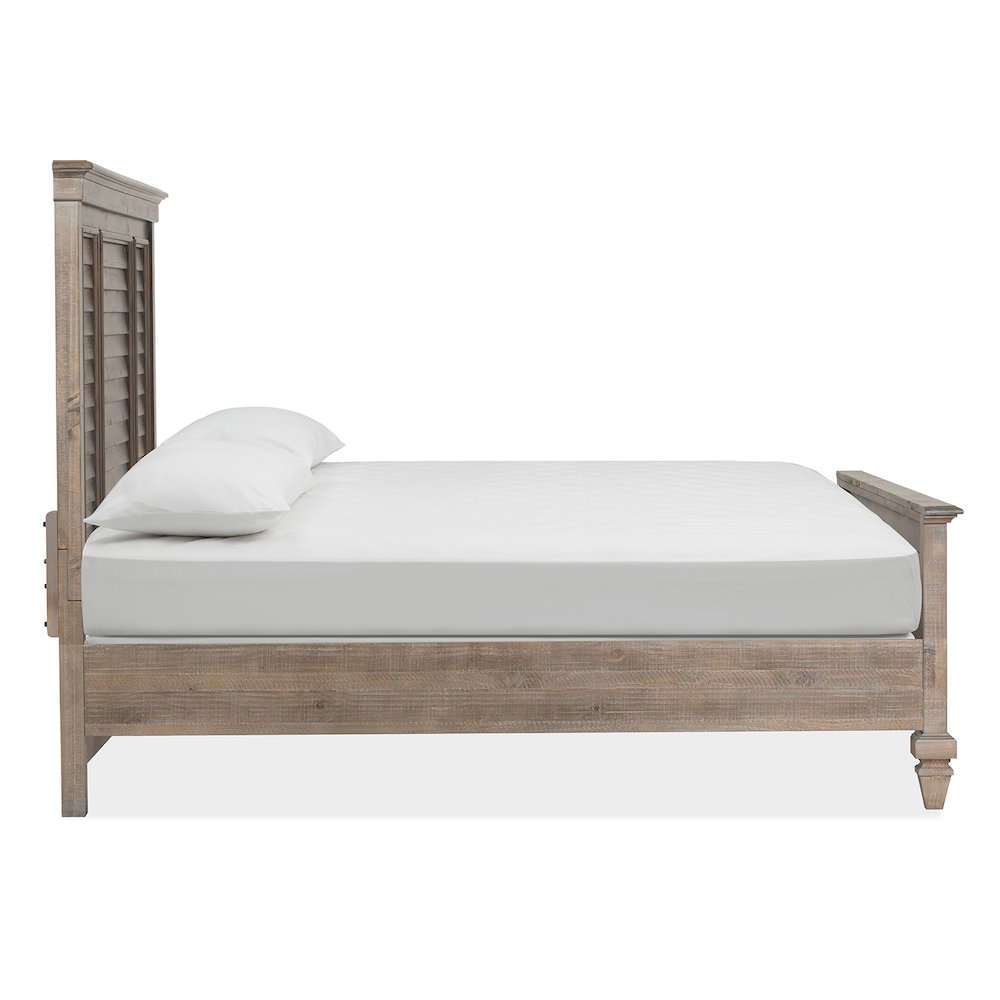 Lancaster Dovetail Grey King Shutter Panel Bed. Picture 3