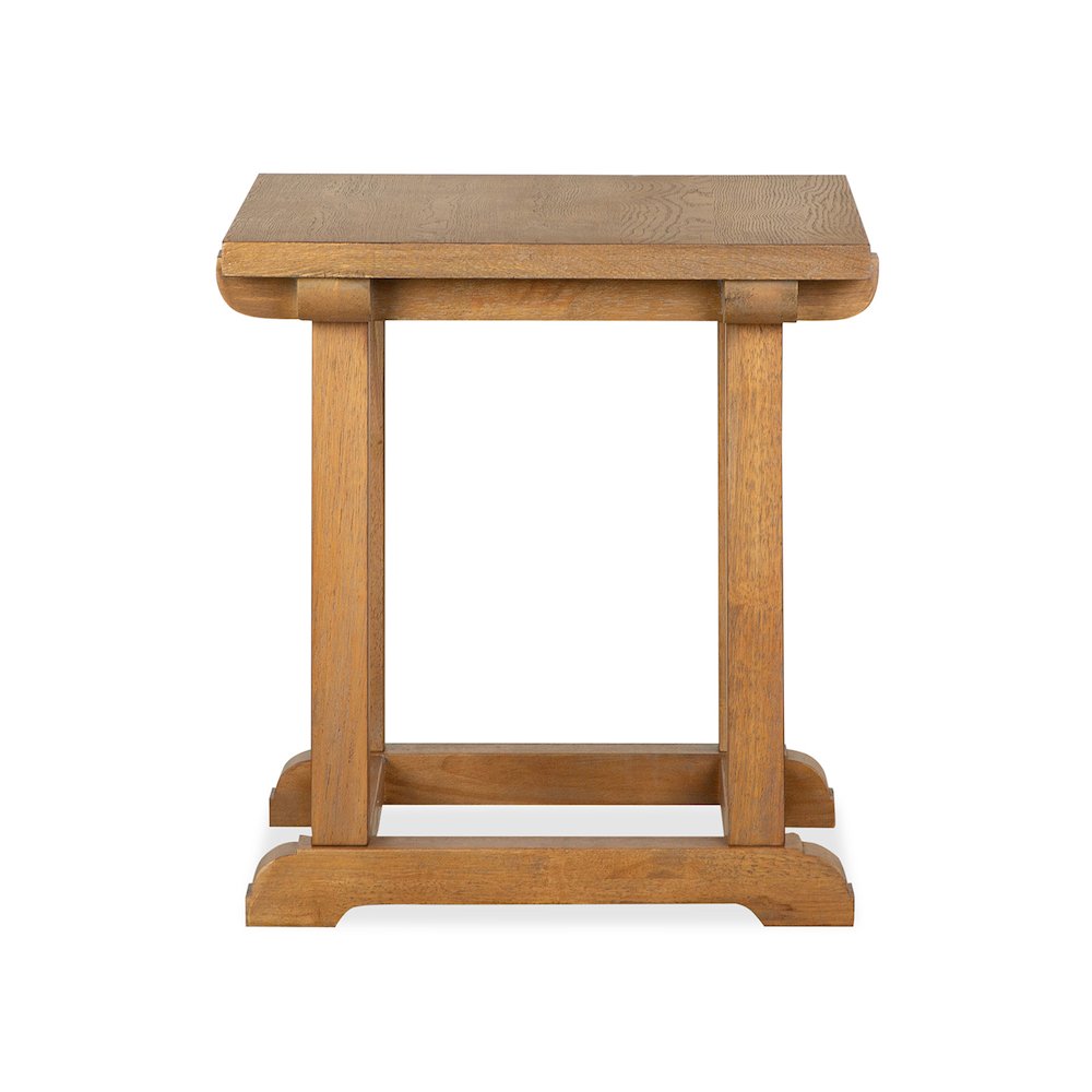 Lindon Belgian Wheat Rectangular End Table. Picture 3