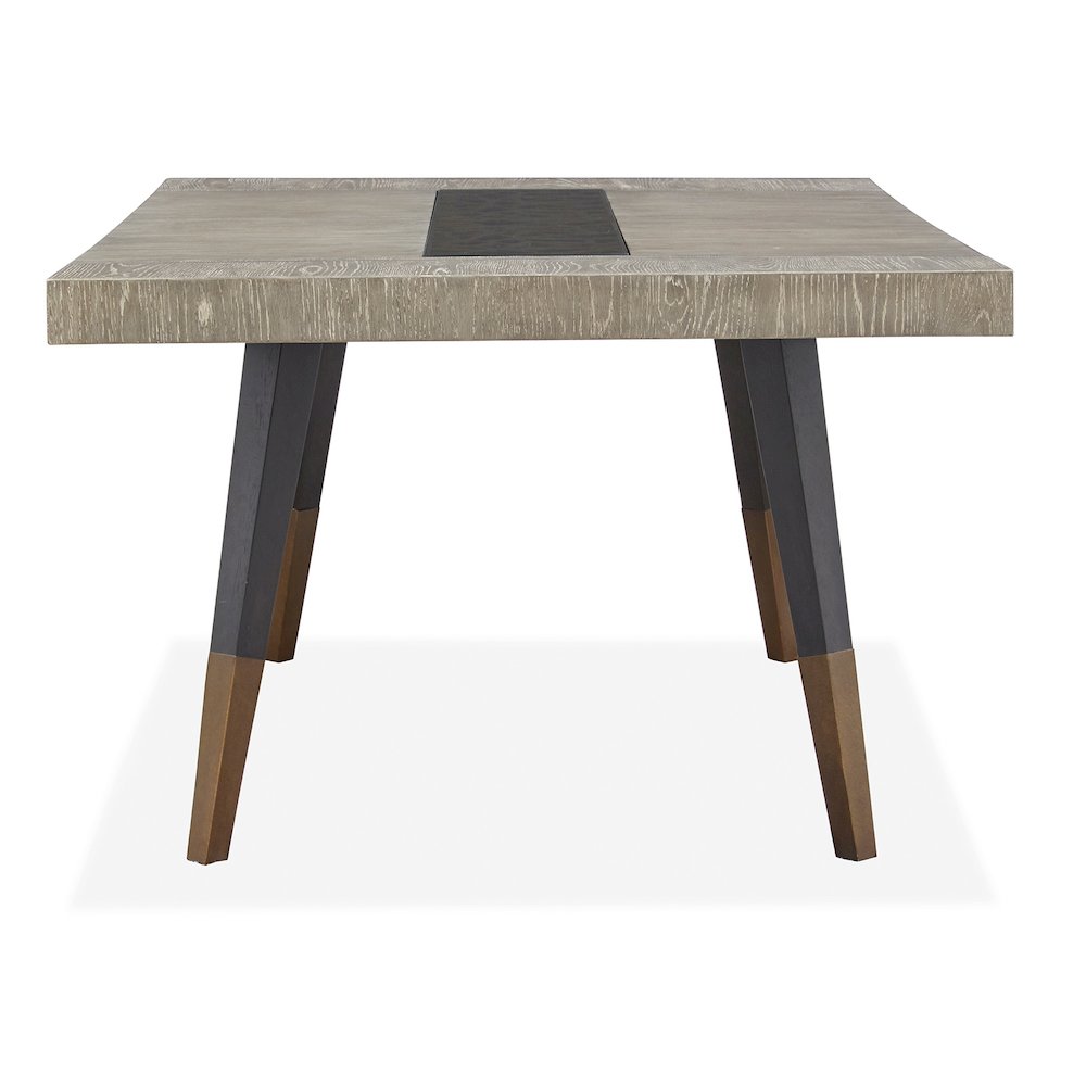 Ryker Nocturn Black And Coventry Grey Rectangular Dining Table. Picture 6