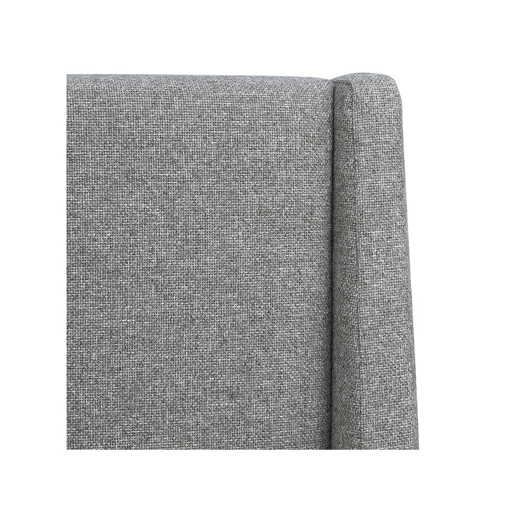 Lindon Belgian Wheat And Coffee Bean Queen Grey Upholstered Island Bed. Picture 5