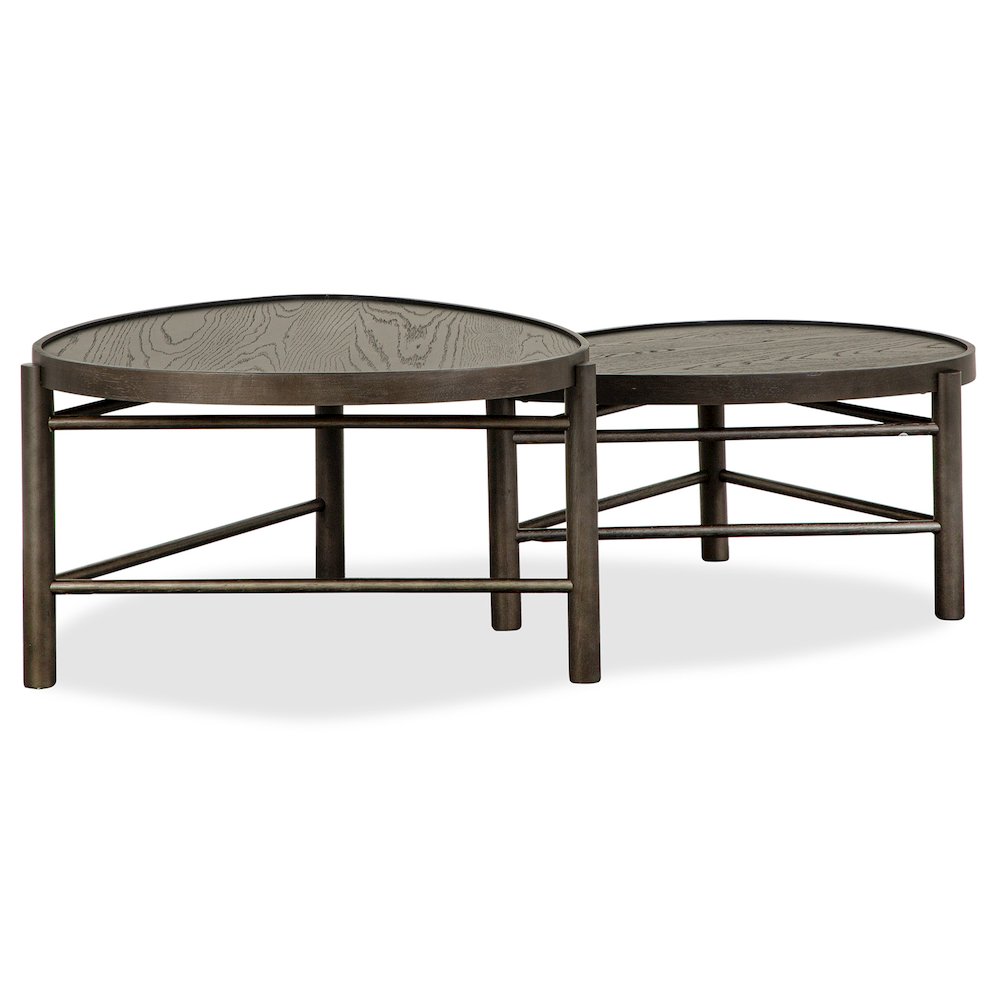 Hadleigh Black Coffee Bean Shaped Nesting Cocktail Table. Picture 5