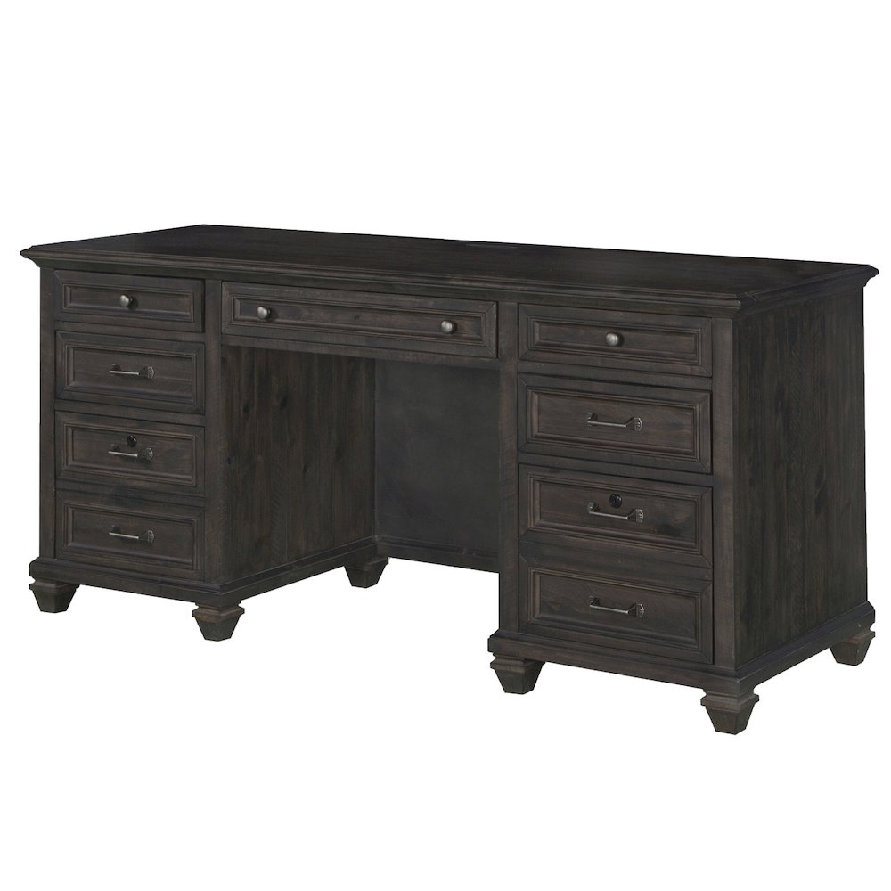 Sutton Place Weathered Charcoal Credenza. Picture 1