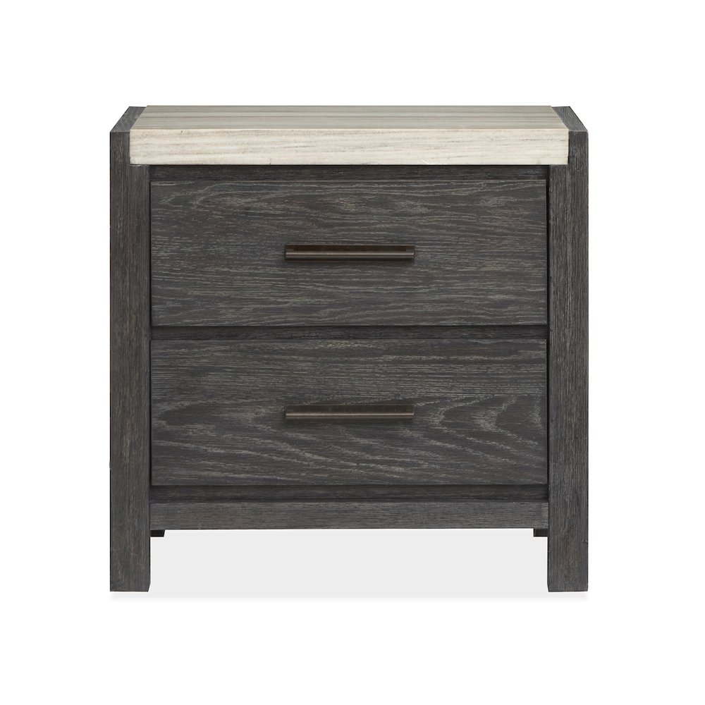 Plum Creek Ravenwood Black Drawer Nightstand. Picture 2