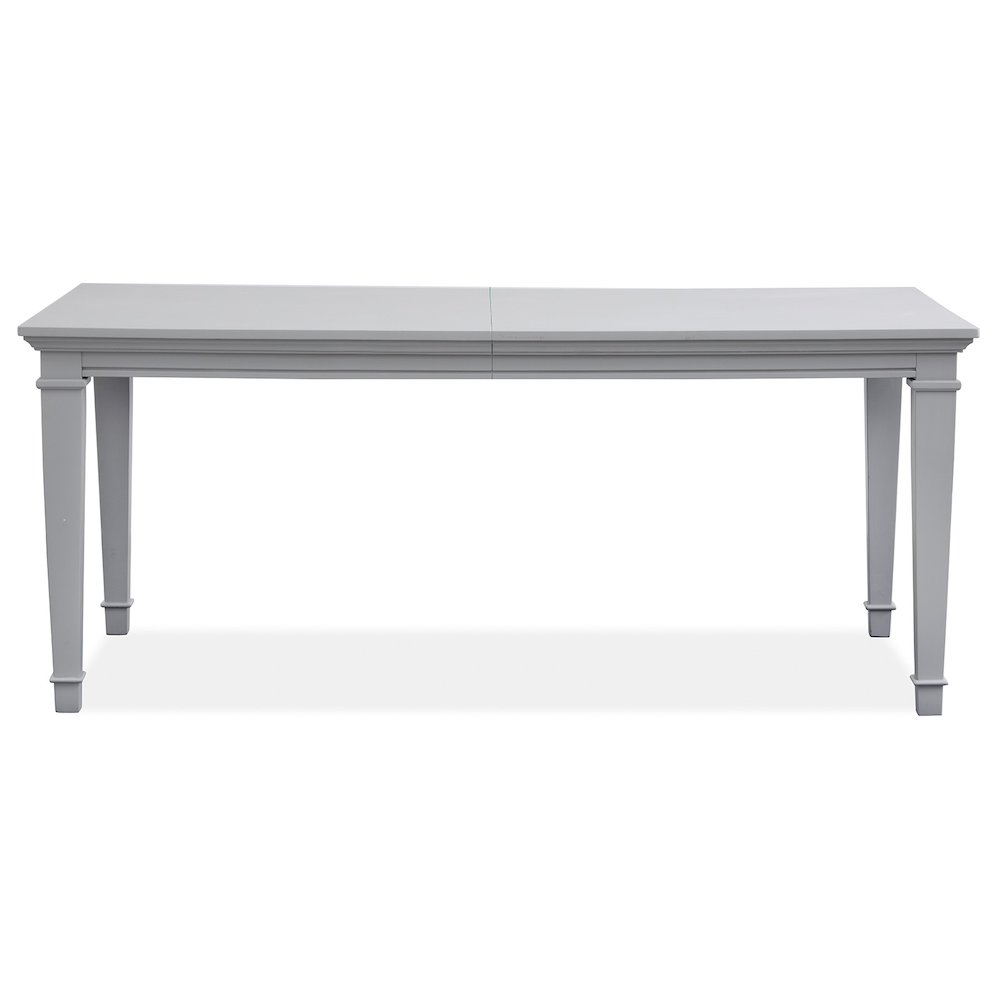 Charleston Harbor Gray Grey Extendable Rectangular Dining Table. Picture 2