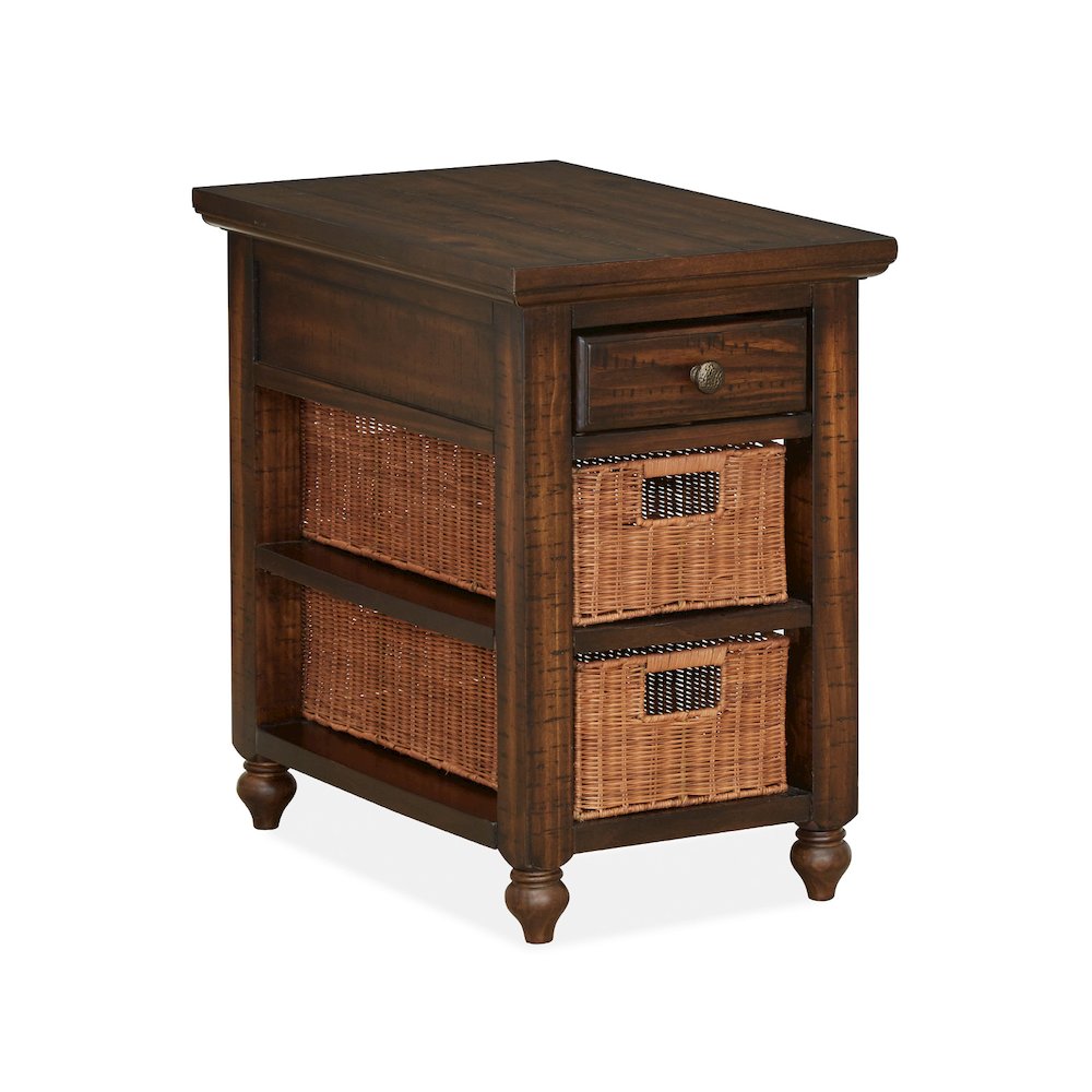 Cottage Lane Coffee Rectangular Chairside End Table. Picture 1
