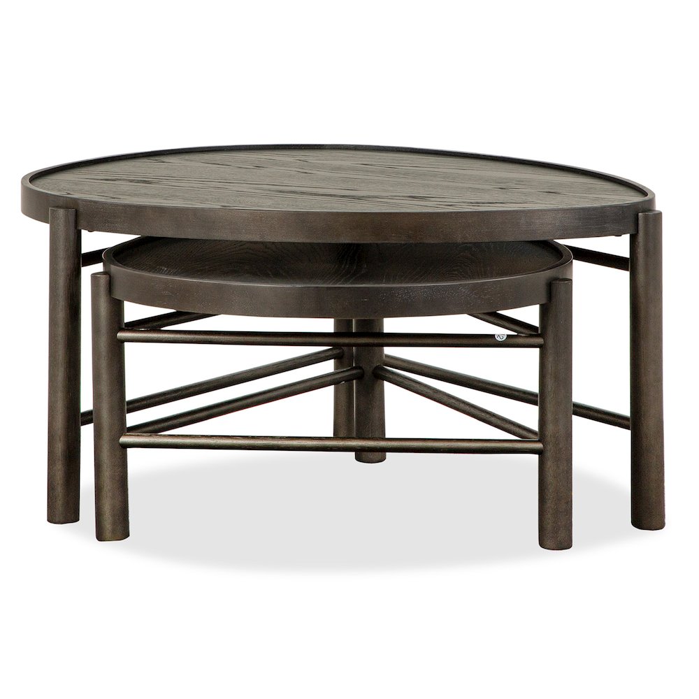 Hadleigh Black Coffee Bean Shaped Nesting Cocktail Table. Picture 3
