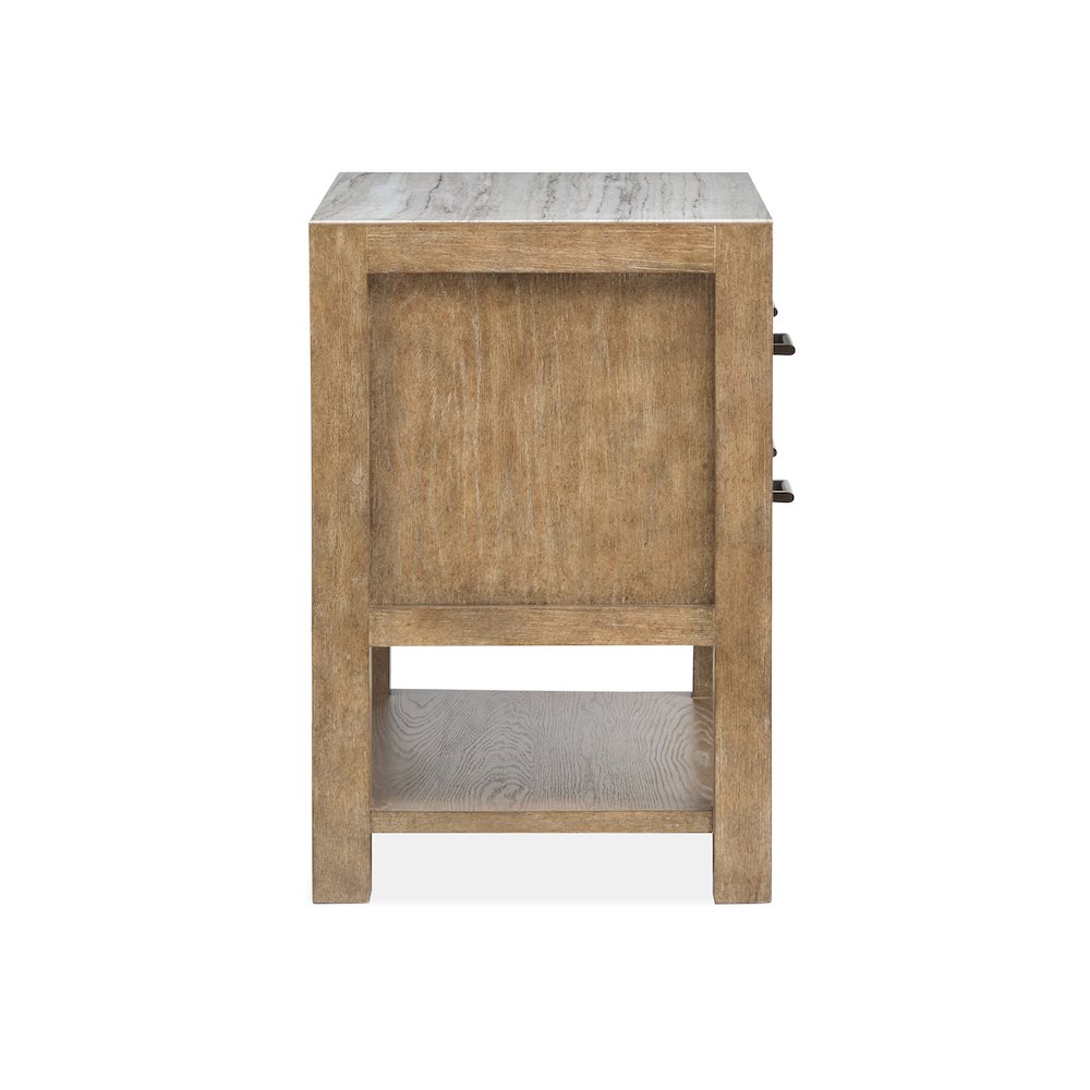 Plum Creek Sierra Brown Open Nightstand. Picture 3