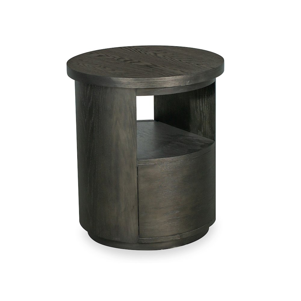 Bosley Coffee Bean Round End Table. Picture 4