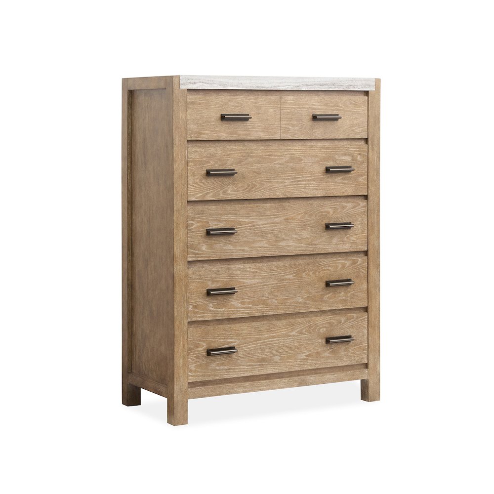 Plum Creek Sierra Brown Drawer Chest. Picture 1