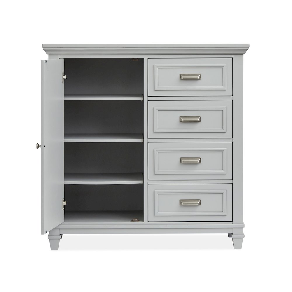 Charleston Harbor Gray Grey Door Chest. Picture 5