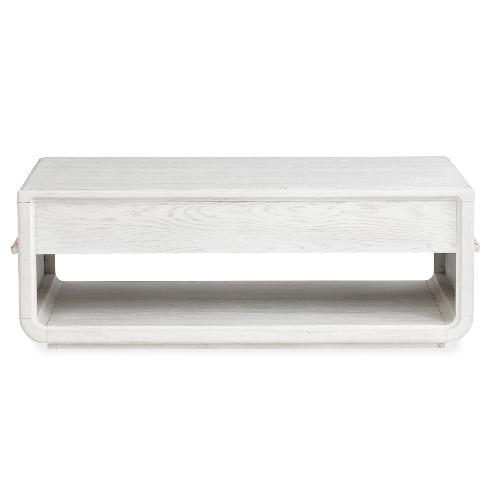 Sunset Cove Moonlight Pearl Rectangular Cocktail Table With Casters. Picture 5