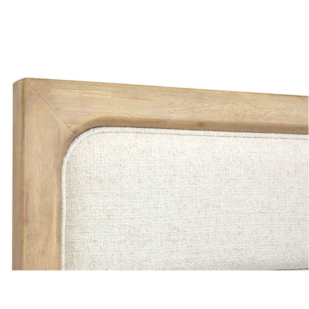 Somerset Butternut King Upholstered Panel Bed. Picture 4