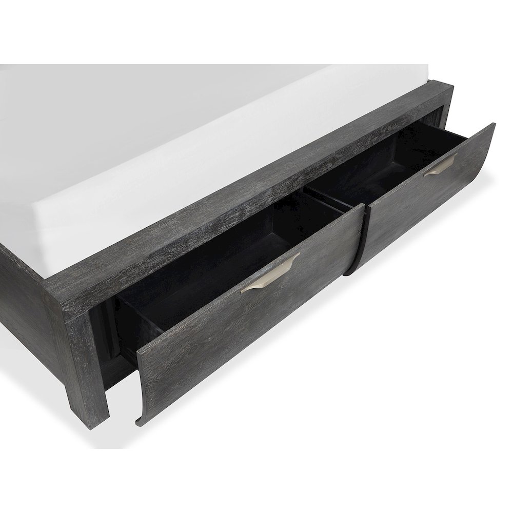 Kinsley Black Heron King Panel Storage Bed. Picture 7