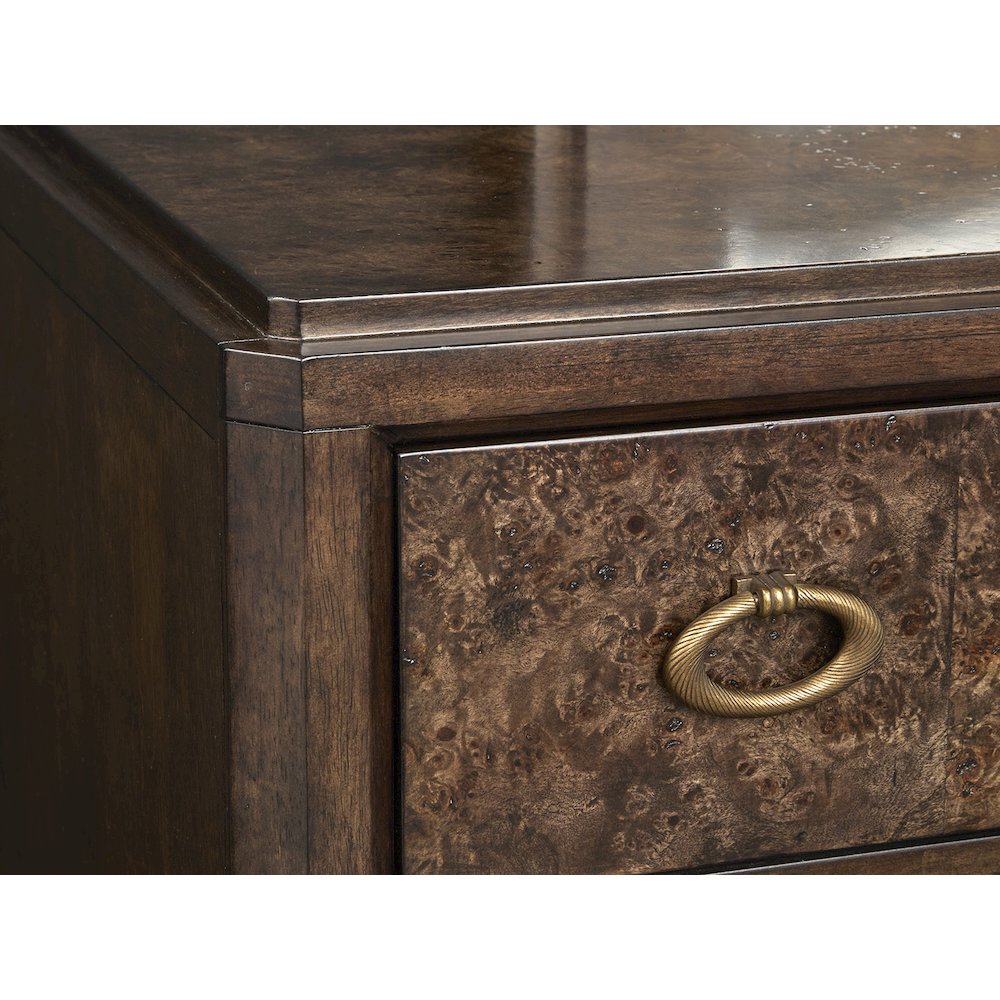 Rowan Espresso Drawer Dresser With Landscape Mirror. Picture 9
