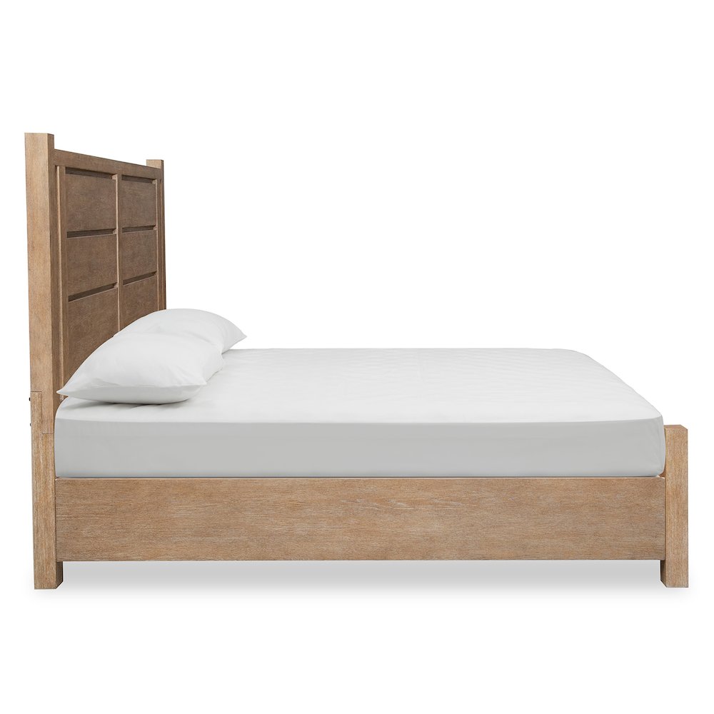 Plum Creek Sierra Brown California King Panel Storage Bed. Picture 4
