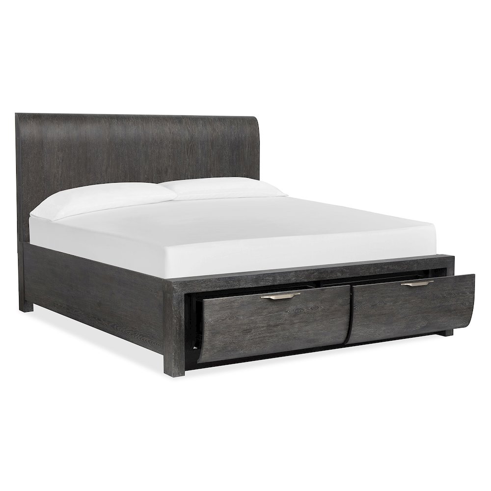 Kinsley Black Heron King Panel Storage Bed. Picture 2