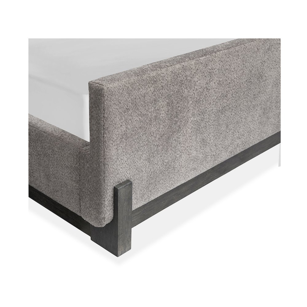 Kinsley Black Heron King Upholstered Panel Bed. Picture 5