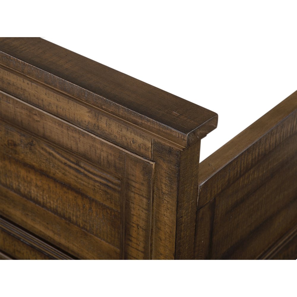Bay Creek Toasted Nutmeg Queen Panel Storage Bed. Picture 7