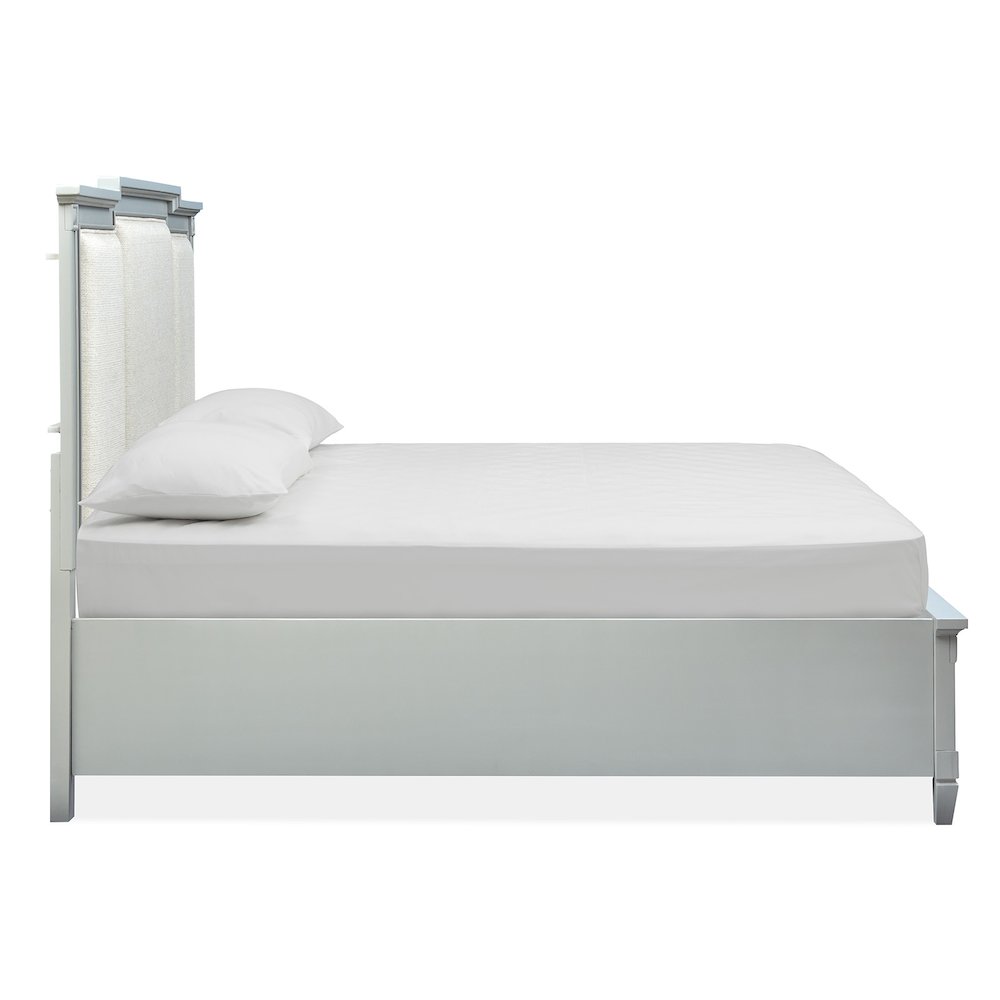Glenbrook Pebble King Upholstered Panel Storage Bed. Picture 4